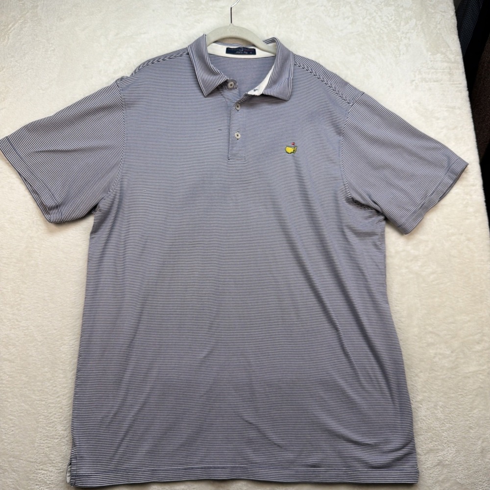 Masters Clubhouse‎ Collection Polo Shirt Mens XL Made In Italy Golf Stripe - Picture 2 of 8